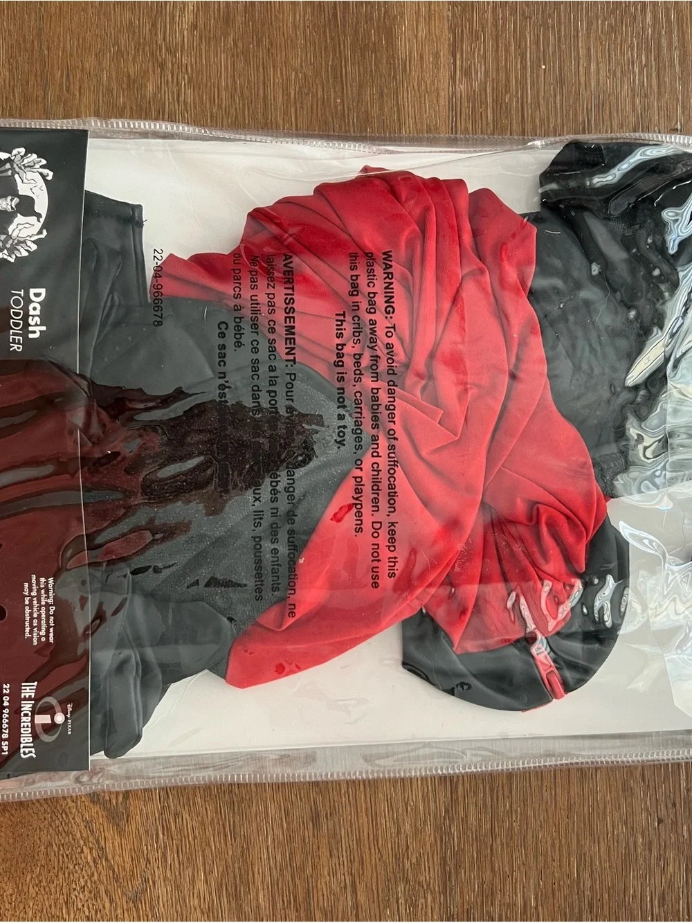 The Incredibles Dash Kids Red Superhero Costume